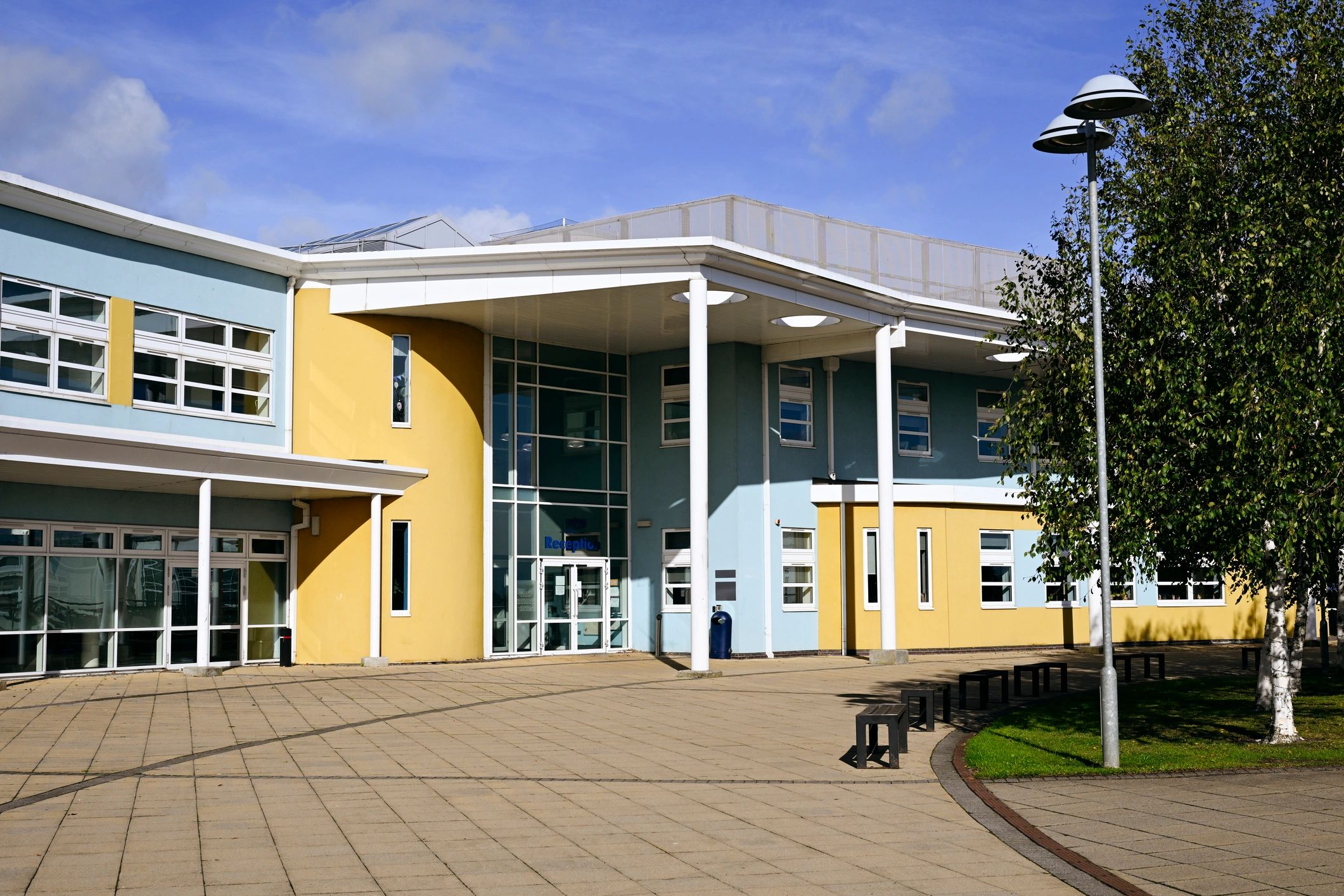 Modern commercial building exterior